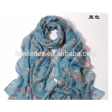 New design women's long viscose printed shawl and scarf S2168